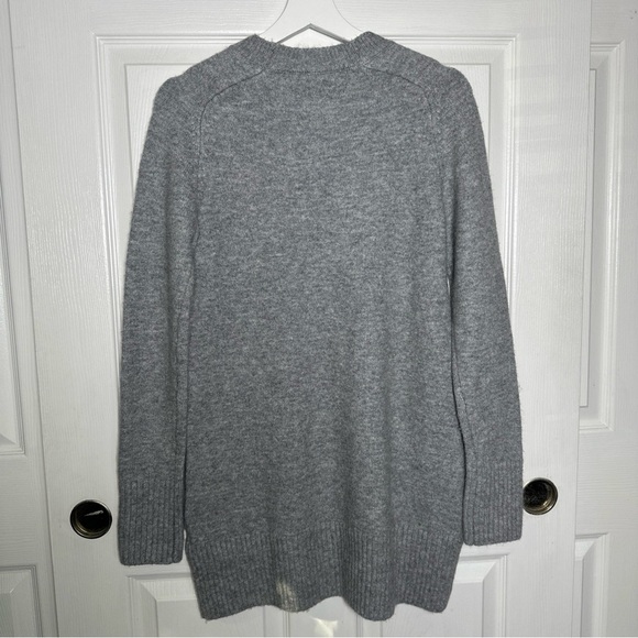 ZARA Women’s Soft Knit Sweater Dress XSmall Heather Grey Preppy Office Normie - Picture 7 of 15